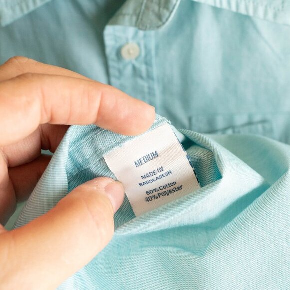 EUC! Bundle of 3 Shirts Boys SzM 8-10 Collar Short Sleeve Blue Aqua Gray Poplin - Picture 7 of 10